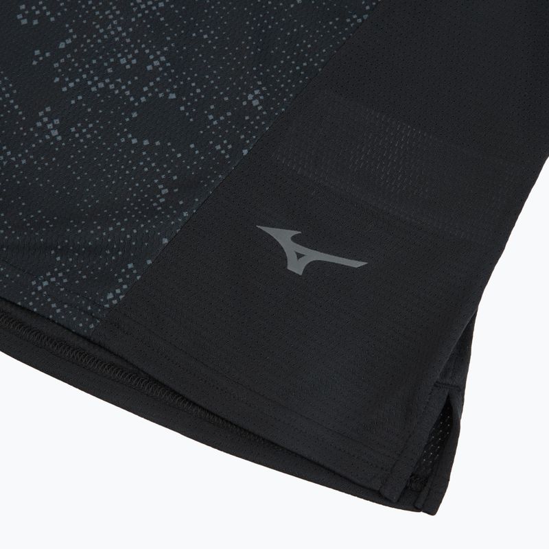 Pánské běžecké tričko Mizuno Active DryAeroFlow Graphic black/gray 3