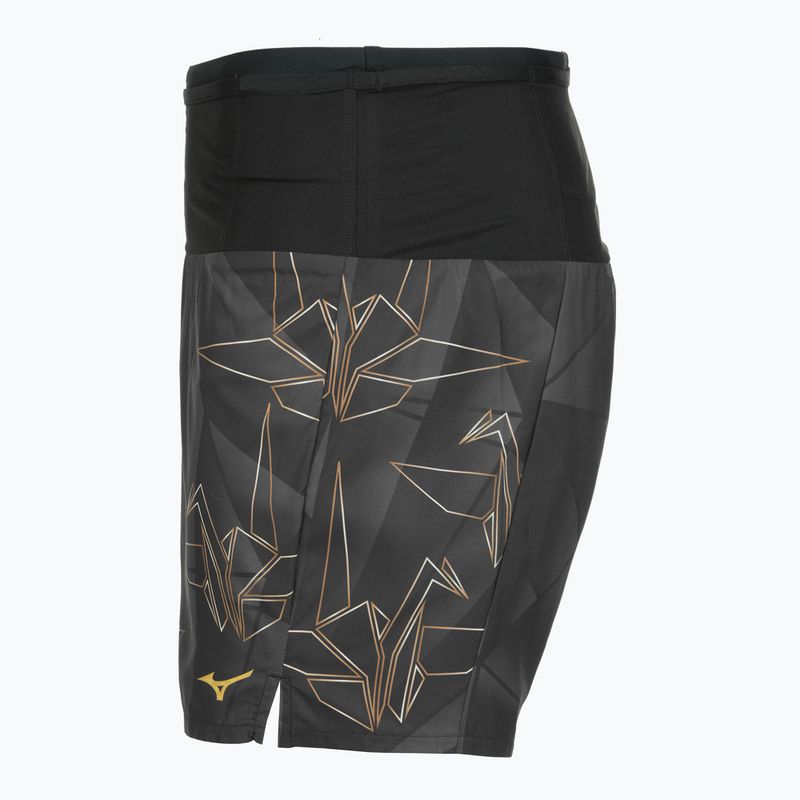 Pánské běžecké šortky Mizuno Active Graphic Multi Pocket tan/orange 3