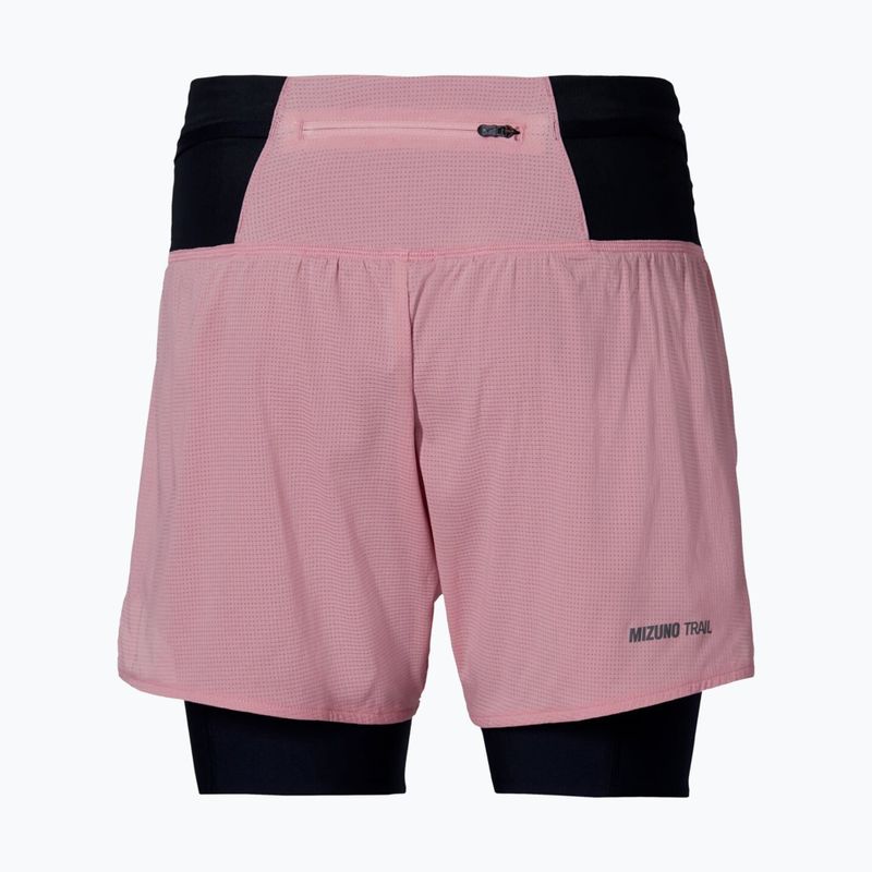 Dámské běžecké šortky Mizuno Trail Multipocket 2In1 Short rose elegance 2