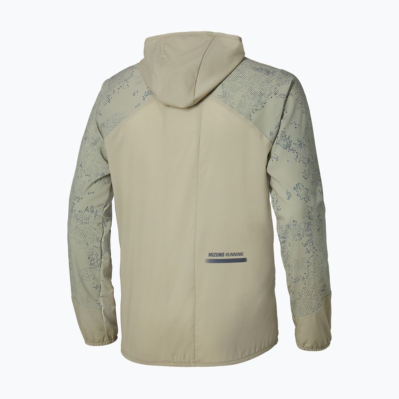 Pánská běžecká bunda Mizuno Active Alpha Hooded elm 2