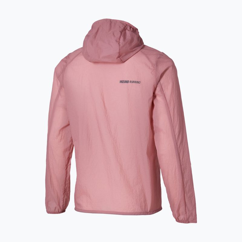Dámská běžecká bunda  Mizuno Tech Light Hooded Jacket rose elegance 2