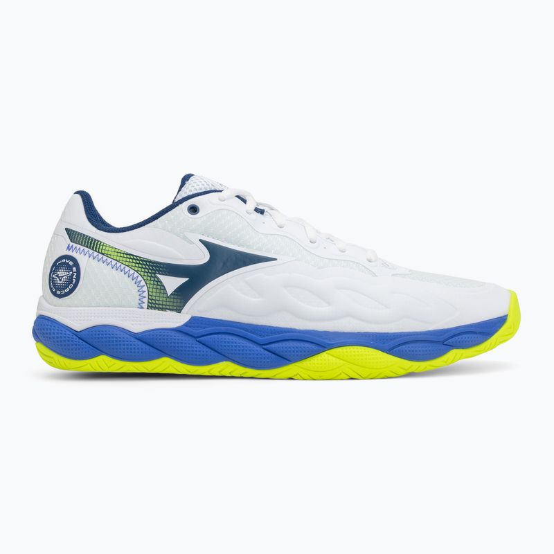 Pánské tenisové boty Mizuno Wave Enforce Court AC white/dazzling blue/lightning 2