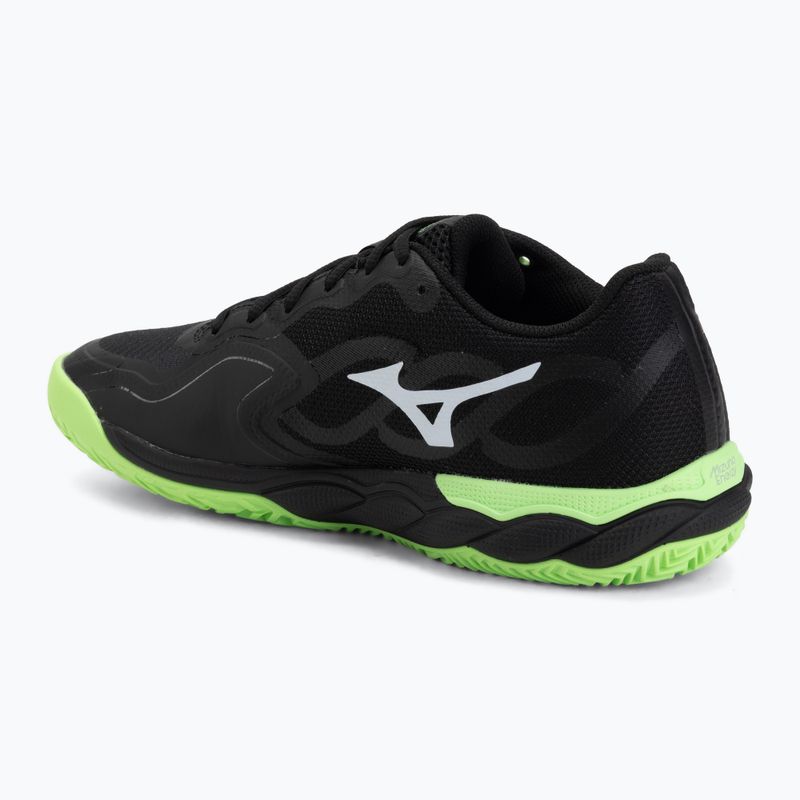 Boty na padel Mizuno Wave Enforce Court Padel black/foliage green/glowing ap 3