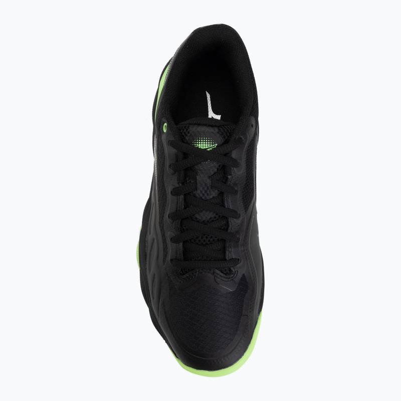 Boty na padel Mizuno Wave Enforce Court Padel black/foliage green/glowing ap 5
