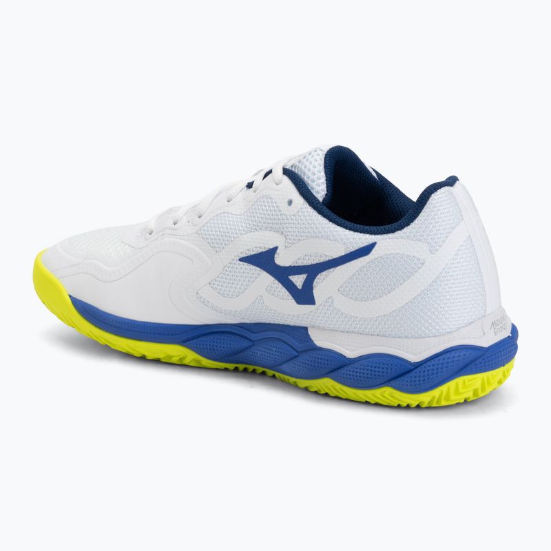 Pánské tenisové boty Mizuno Wave Enforce Court CC white/dazzling blue/lightning 3
