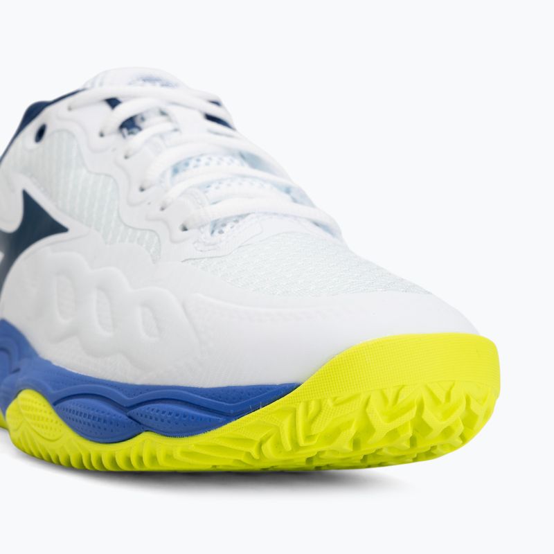 Pánské tenisové boty Mizuno Wave Enforce Court CC white/dazzling blue/lightning 7