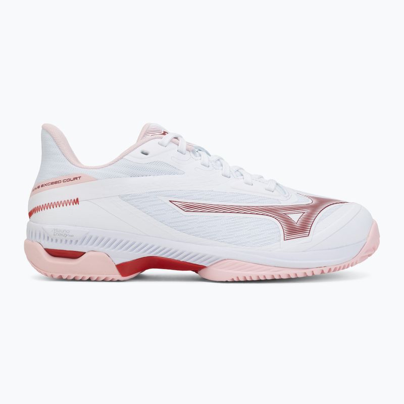 Dámské tenisové boty Mizuno Wave Exceed Court CC W white/pinkesque/barbados cherr 2