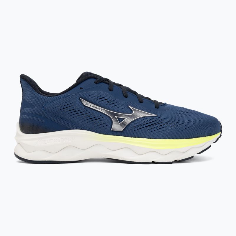 Pánské běžecké boty Mizuno Wave Serene 2 estate blue/silver/lightning yellow 2