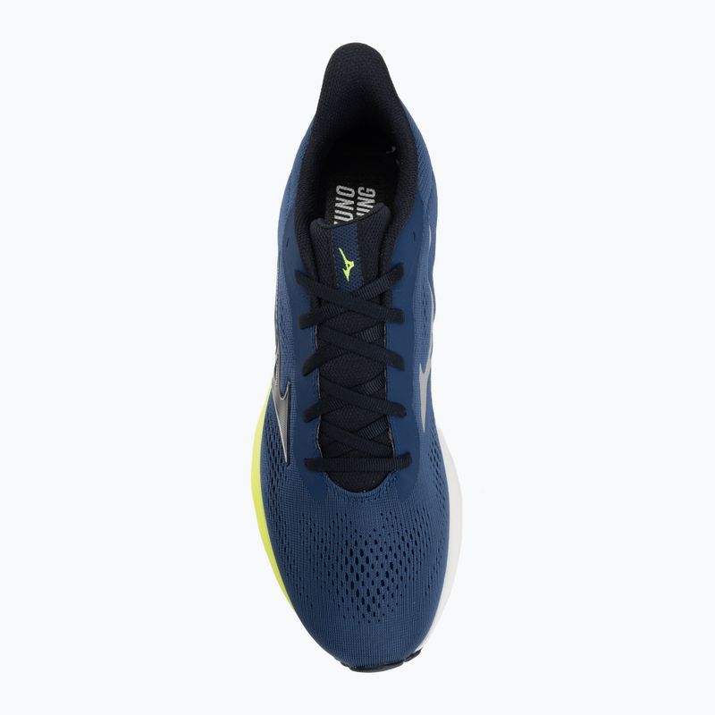 Pánské běžecké boty Mizuno Wave Serene 2 estate blue/silver/lightning yellow 5