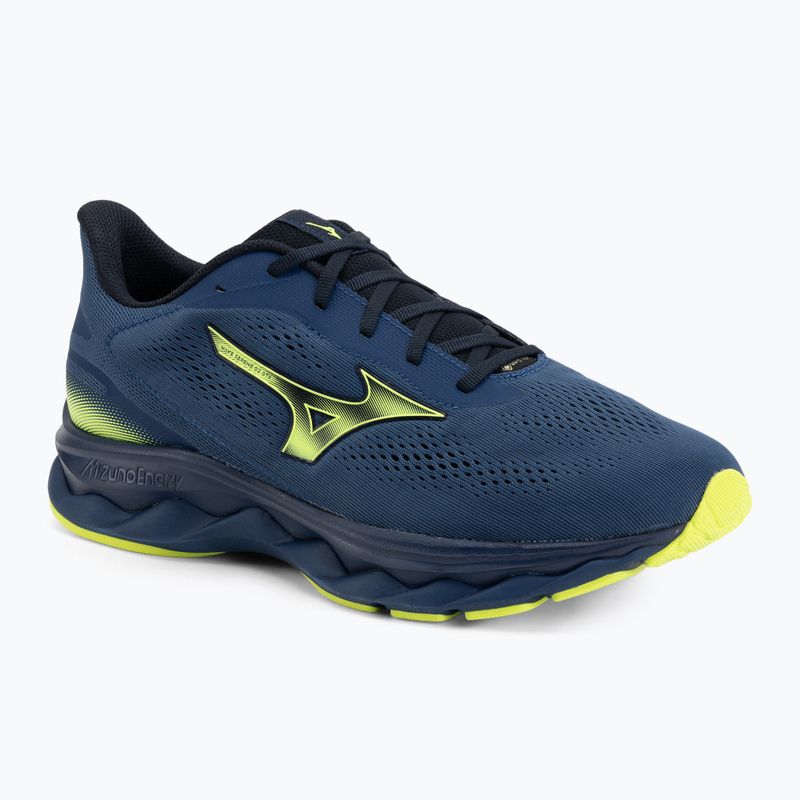 Pánské běžecké boty Mizuno Wave Serene 2 GTX estate blue/lightning yellow