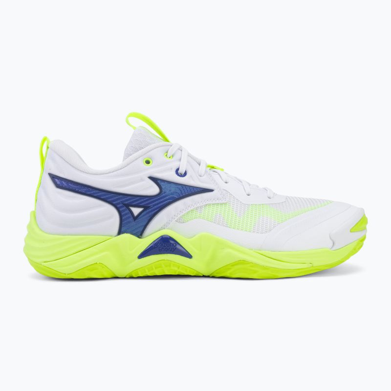 Volejbalové boty Mizuno Wave Momentum Elite white/lightning yellow/dazzling blue 2