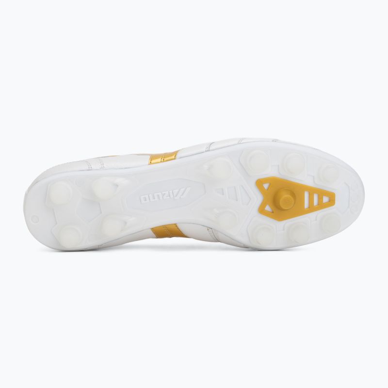 Kopačky Mizuno Morelia II Elite FG white/football gold/galaxy silver 4