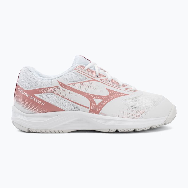 Dámské volejbalové boty Mizuno Cyclone Speed 5 white/rose elegance/lava falls 2