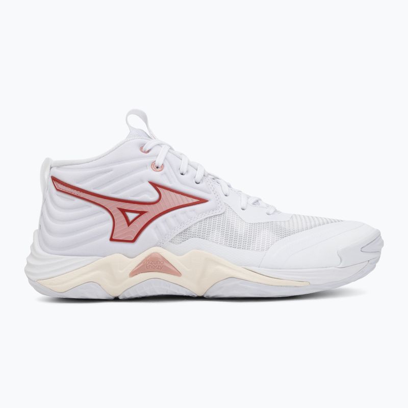 Dámské volejbalové boty Mizuno Wave Momentum Elite Mid white/rose elegance/lava falls 2