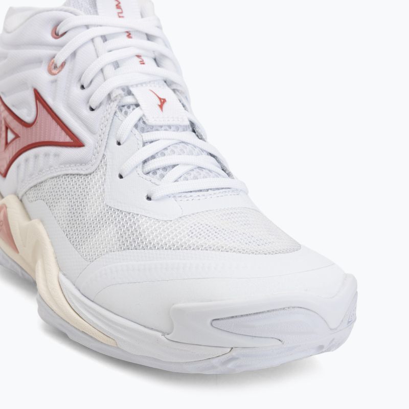 Dámské volejbalové boty Mizuno Wave Momentum Elite Mid white/rose elegance/lava falls 7