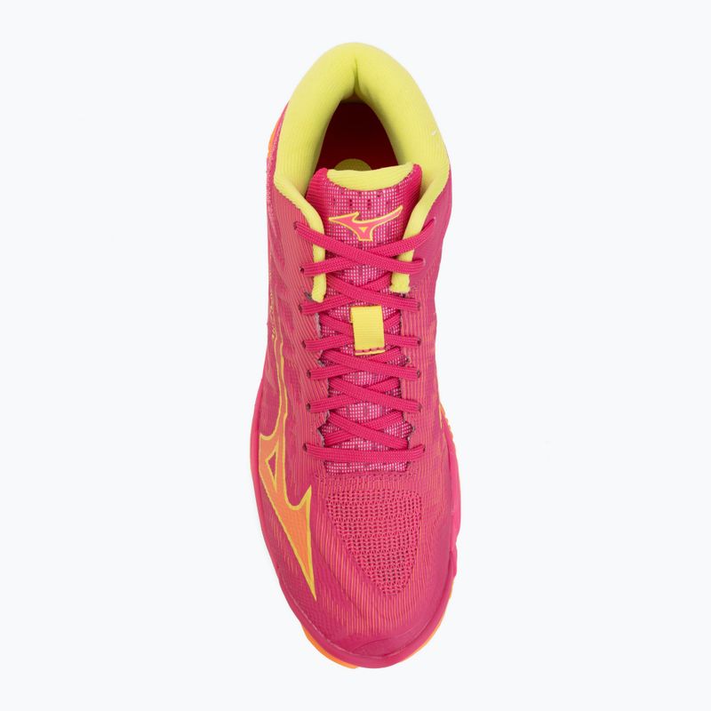 Volejbalové boty Mizuno Wave Lightning Elite Mid pink tetra/fortune yellow/light 5