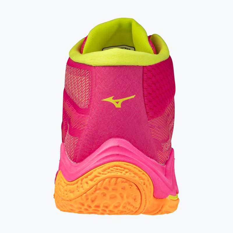 Volejbalové boty Mizuno Wave Lightning Elite Mid pink tetra/fortune yellow/light 3