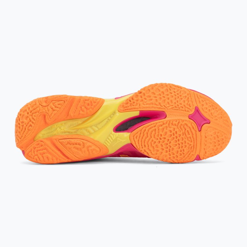 Volejbalové boty Mizuno Wave Lightning Elite pink tetra/fortune yellow/ligh 4