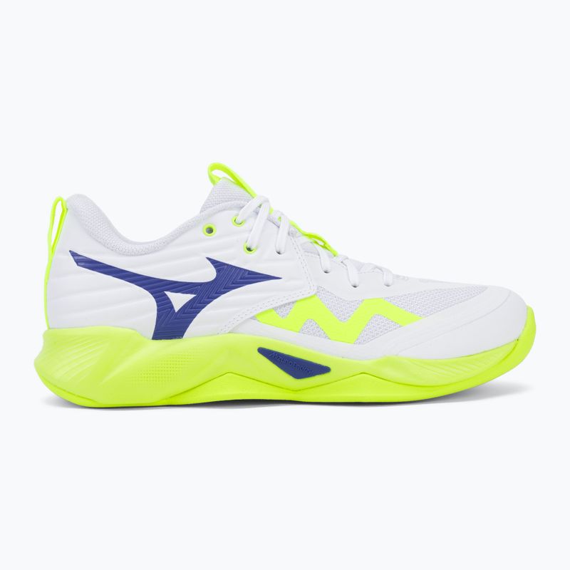 Volejbalové boty Mizuno Wave Momentum Pro white/lightning yellow/dazzling blue 2