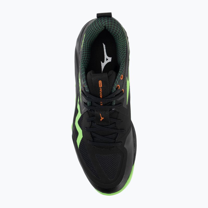 Volejbalové boty Mizuno Wave Momentum Pro black/glowing apple/mandarin orange 5