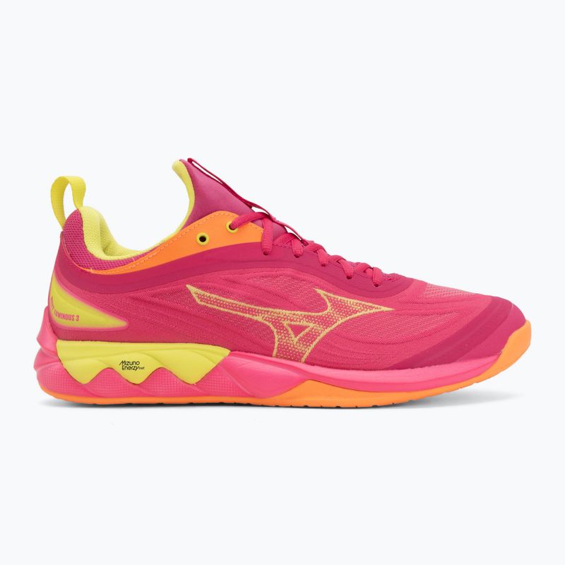 Volejbalové boty Mizuno Wave Luminous 3 mugen pink tetra/fortune yellow/ligh 2