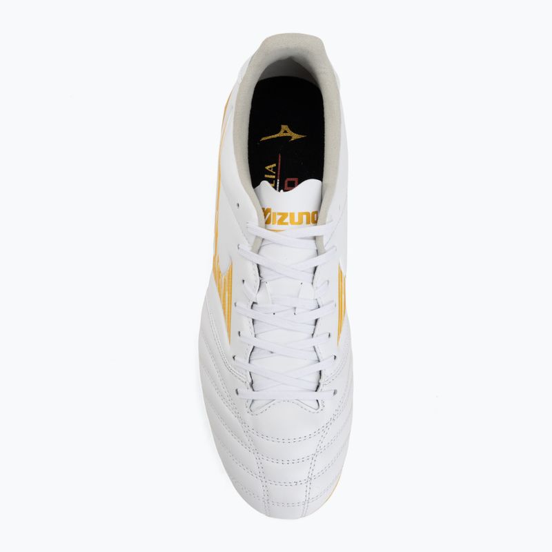 Kopačky Mizuno Morelia Neo IV Pro FG white/mp gold/cool gray 3c 5