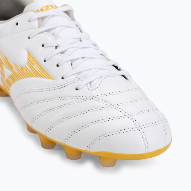 Kopačky Mizuno Morelia Neo IV Pro FG white/mp gold/cool gray 3c 7
