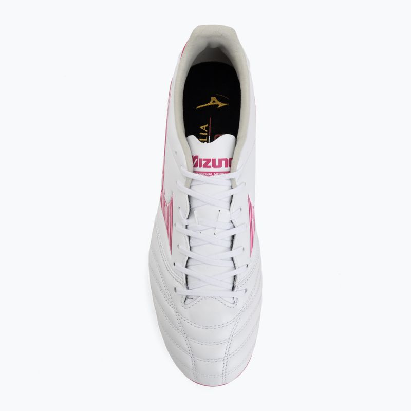 Kopačky Mizuno Morelia Neo IV Pro FG white/fuchsia purple/fuchsia purple 5
