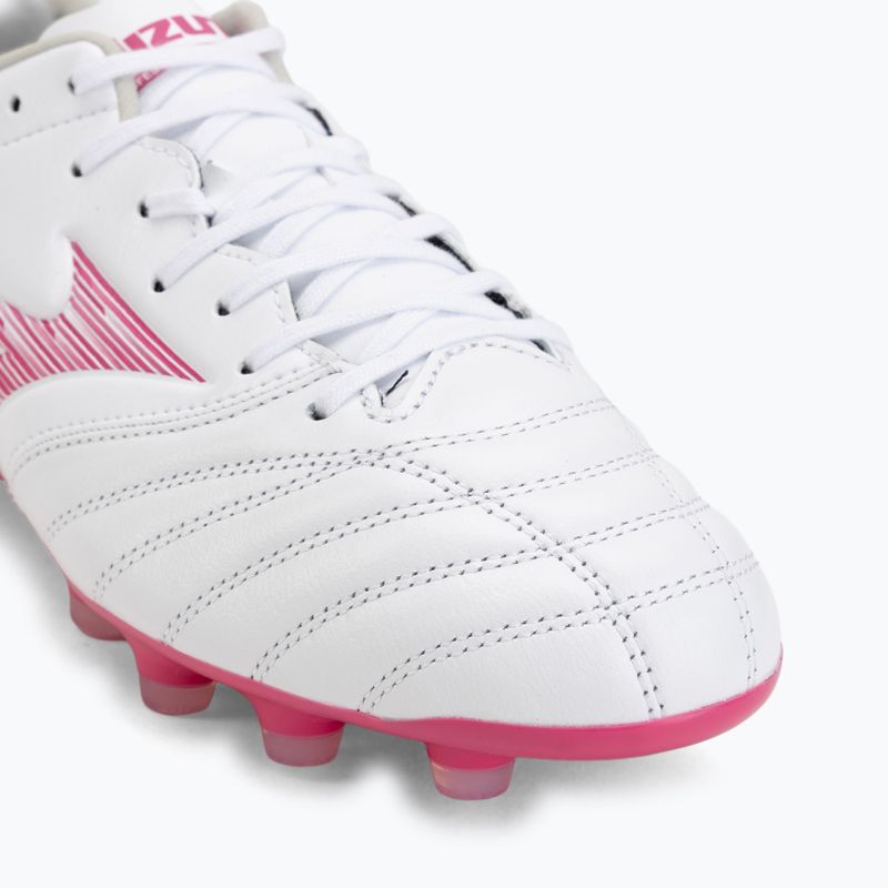 Kopačky Mizuno Morelia Neo IV Pro FG white/fuchsia purple/fuchsia purple 7