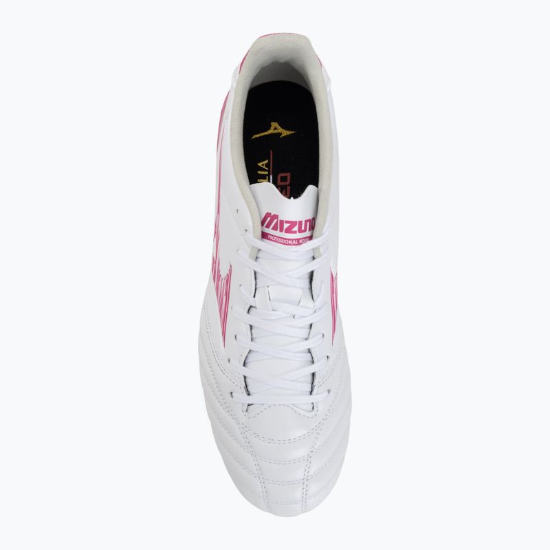 Kopačky Mizuno Morelia Neo IV Pro AG white/fuchsia purple/fuchsia purple 5
