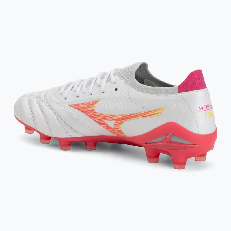 Kopačky Mizuno Morelia Neo IV Beta Japan FG white/pink tetra/fuchsia purple 3