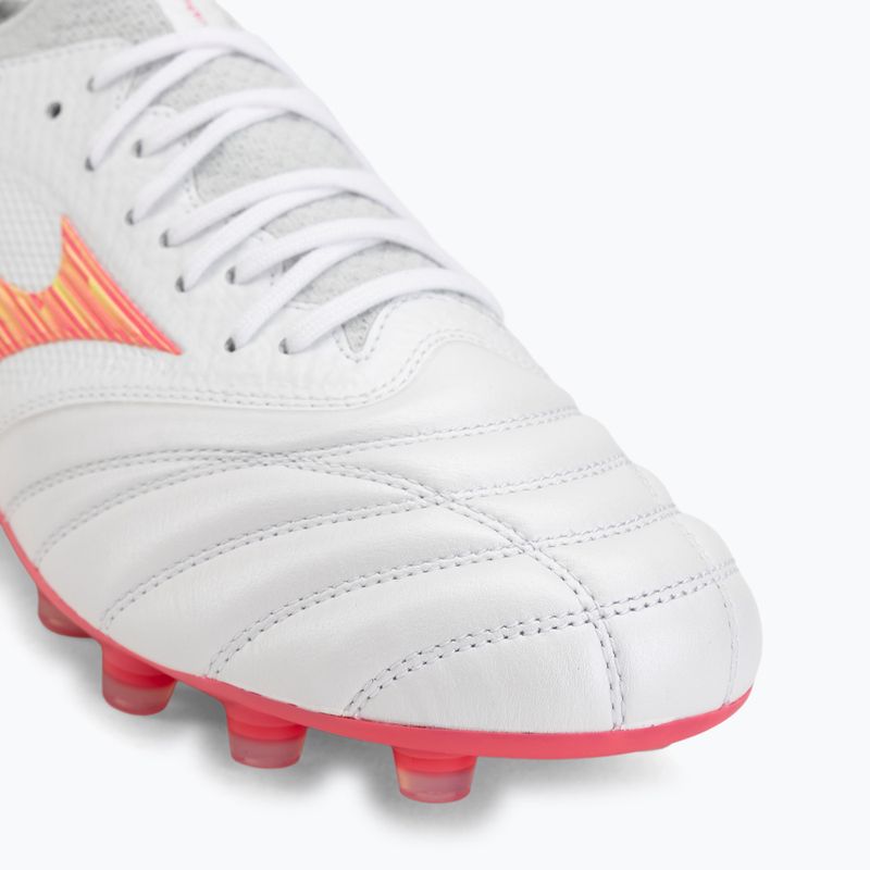 Kopačky Mizuno Morelia Neo IV Beta Japan FG white/pink tetra/fuchsia purple 7