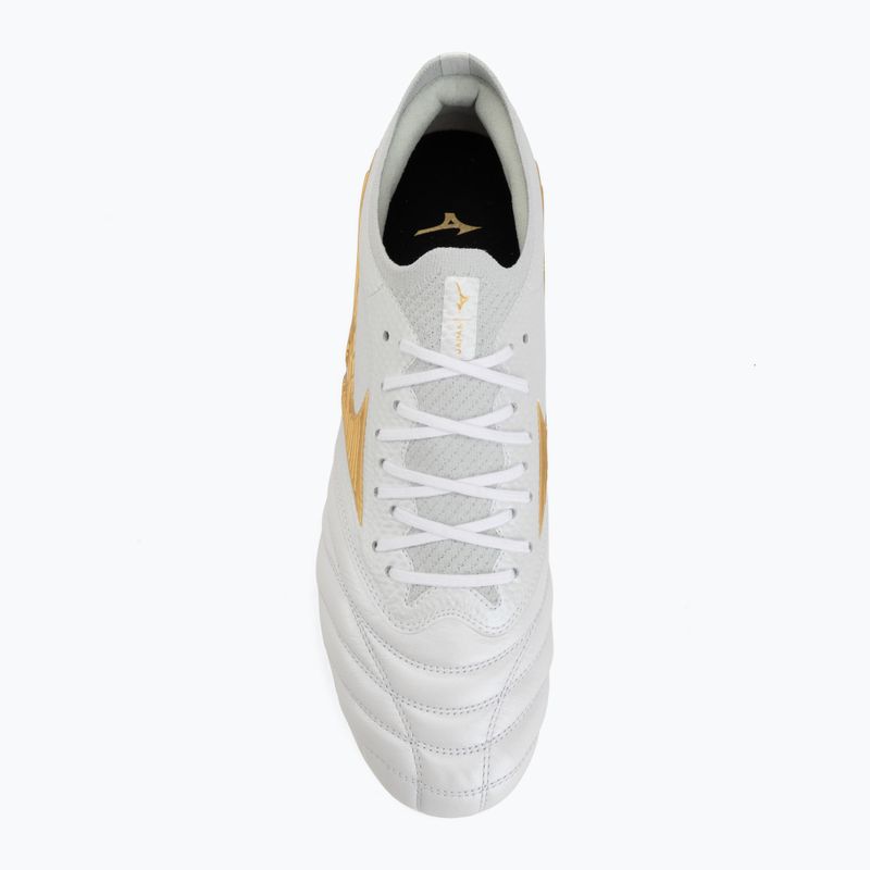 Kopačky Mizuno Morelia Neo IV Beta Japan AG white/mp gold/cool gray 3c 5