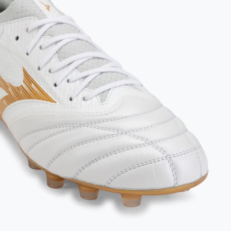 Kopačky Mizuno Morelia Neo IV Beta Elite FG white/mp gold/cool gray 3c 7