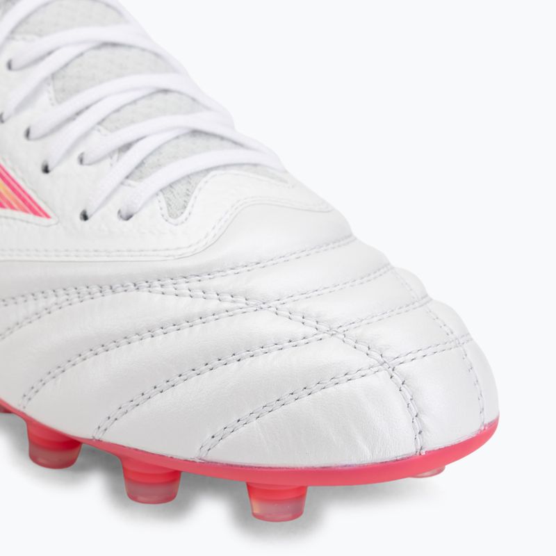 Kopačky Mizuno Morelia Neo IV Beta Elite FG white/pink tetra/fuchsia purple 7