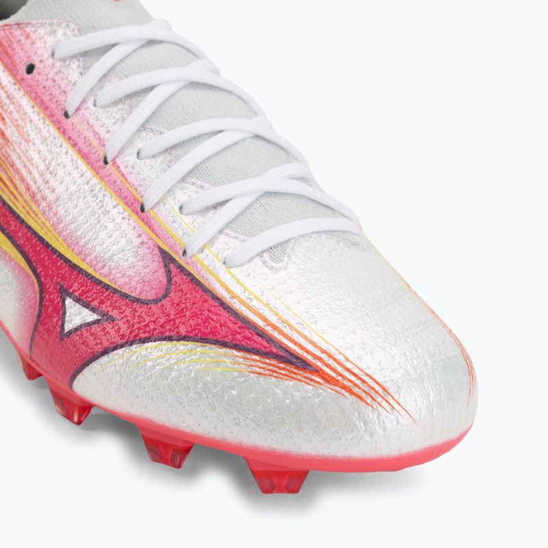 Kopačky Mizuno Alfa III Elite FG white/fuchsia purple 7