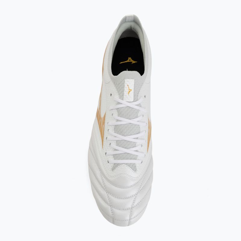 Kopačky Mizuno Morelia Neo IV Beta Elite Mix white/mp gold/cool gray 3c 5