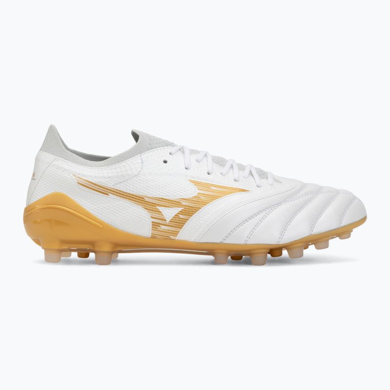 Kopačky Mizuno Morelia Neo IV Beta Elite AG white/mp gold/cool gray 3c 2