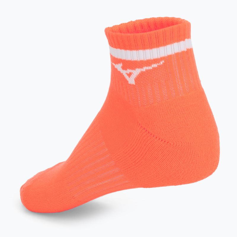 Ponožky Mizuno Training Mid With Line Lava Orange 2