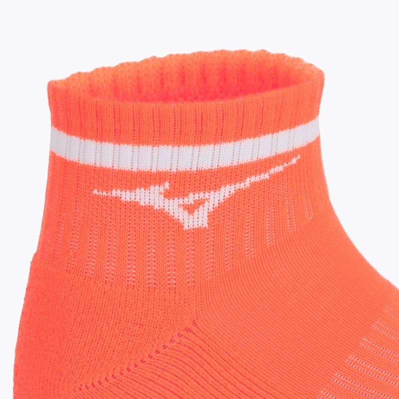 Ponožky Mizuno Training Mid With Line Lava Orange 3