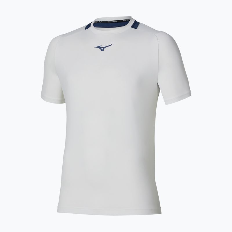 Pánské tenisové tričko Mizuno Tennis Core Short Sleeve Tee white/insignia blue