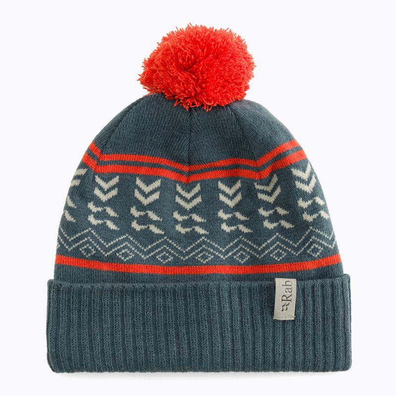 Zimní čepice Rab Khroma Bobble orion blue/red grapefruit 5