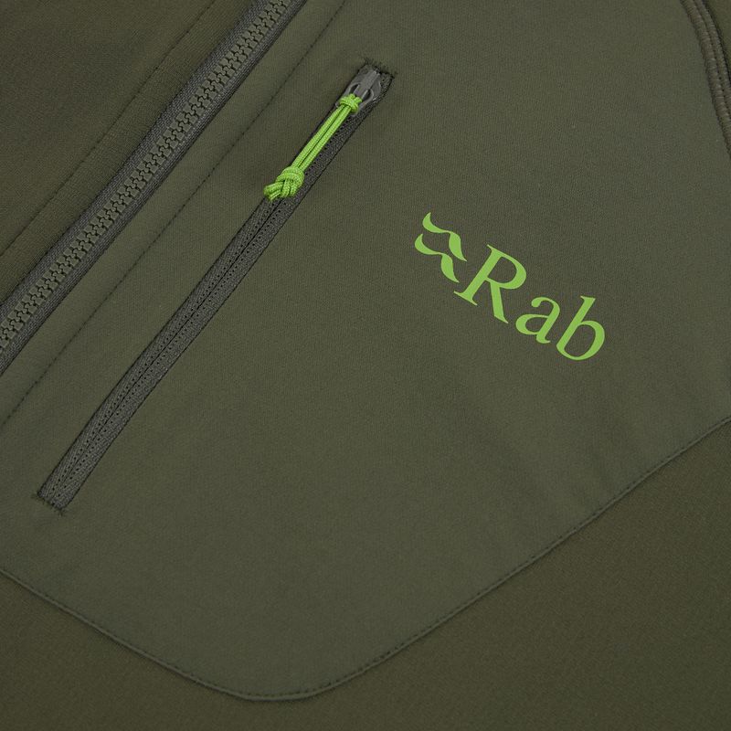 Pánská mikina Rab Superflux Hoody army QFE-89 3