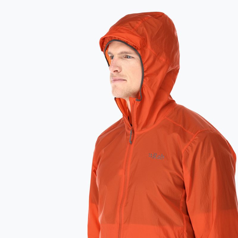 Pánská větrovka Rab Vital Hoody firecracker 3