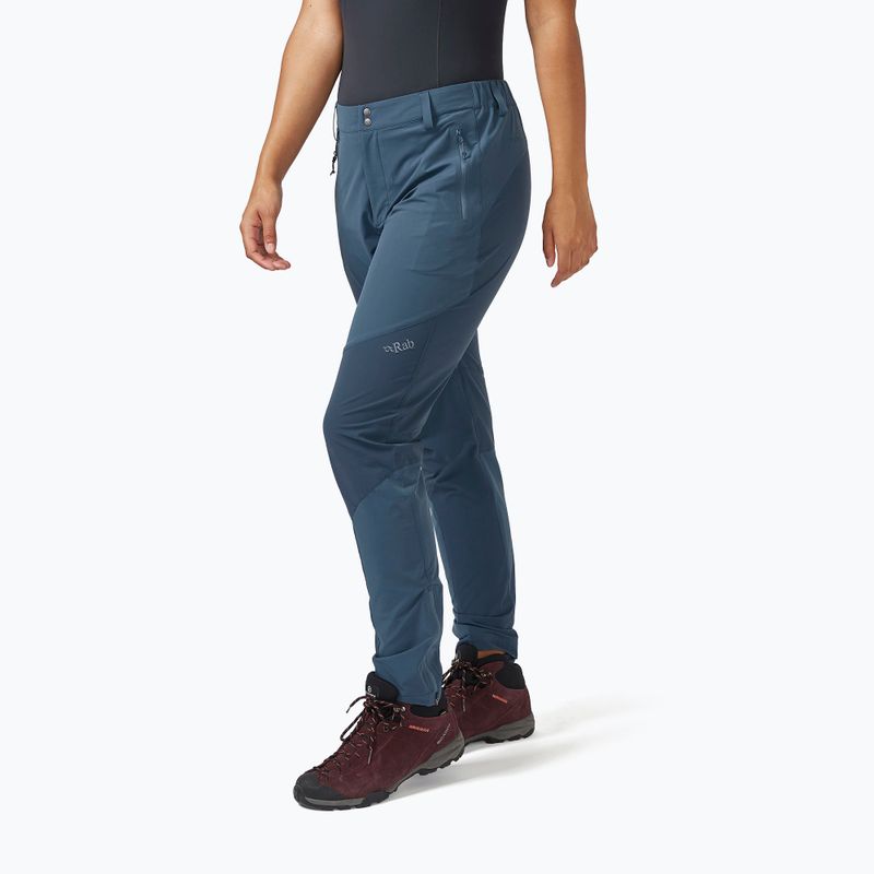 Dámské softshellové kalhoty Rab Torque Mountain orion blue/blue night