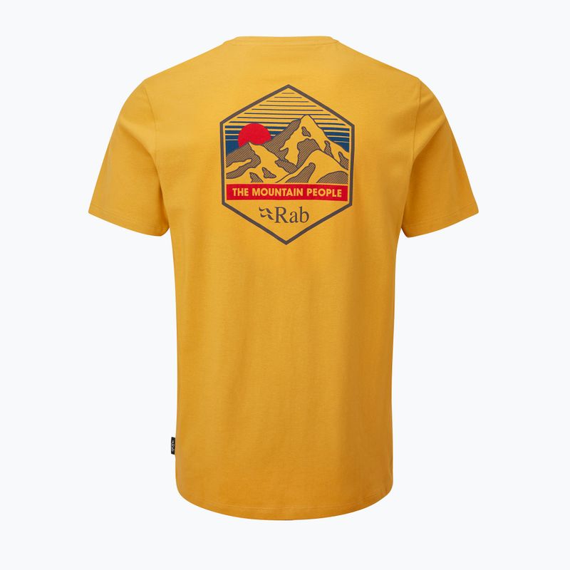 Pánské trekové tričko Rab Stance Mountain Peak sahara QCB-66 5