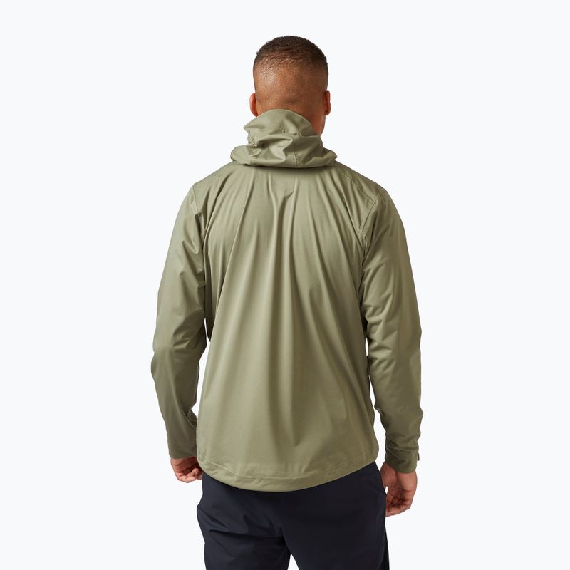 Pánská nepromokavá bunda Rab Kinetic 2.0 khaki QWG-74 2