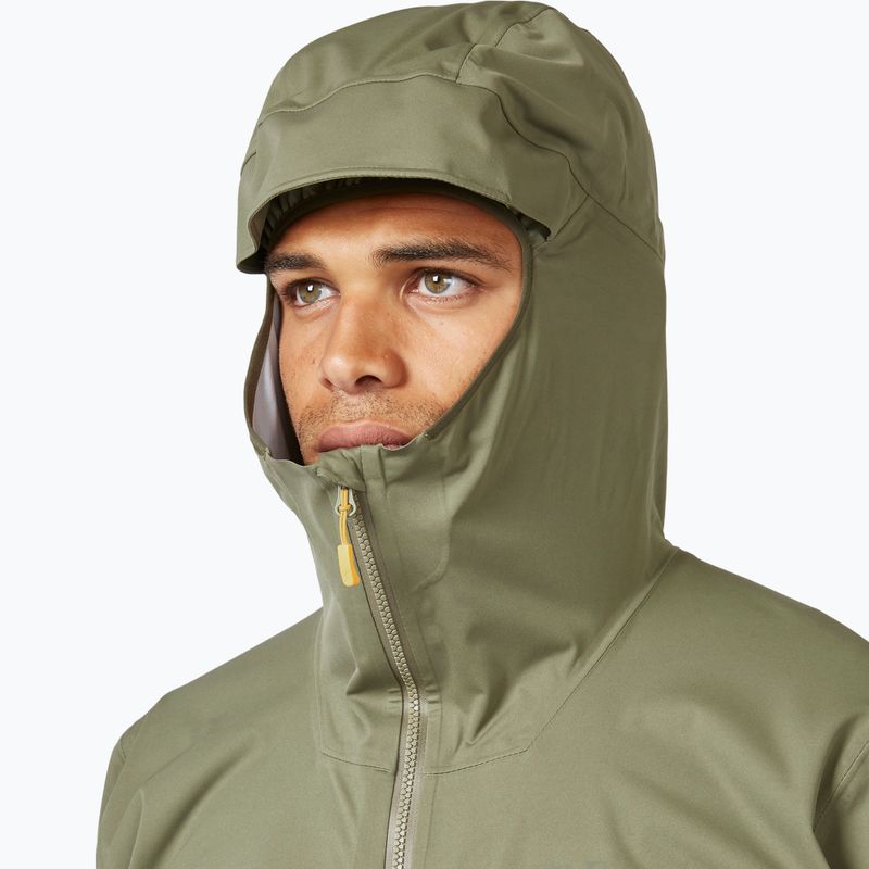 Pánská nepromokavá bunda Rab Kinetic 2.0 khaki QWG-74 3