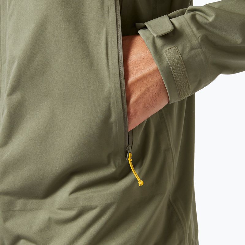 Pánská nepromokavá bunda Rab Kinetic 2.0 khaki QWG-74 4