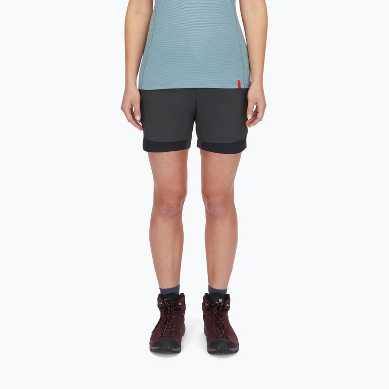 Dámské trekové kraťasy Rab Torque Mountain anthracite/black 4